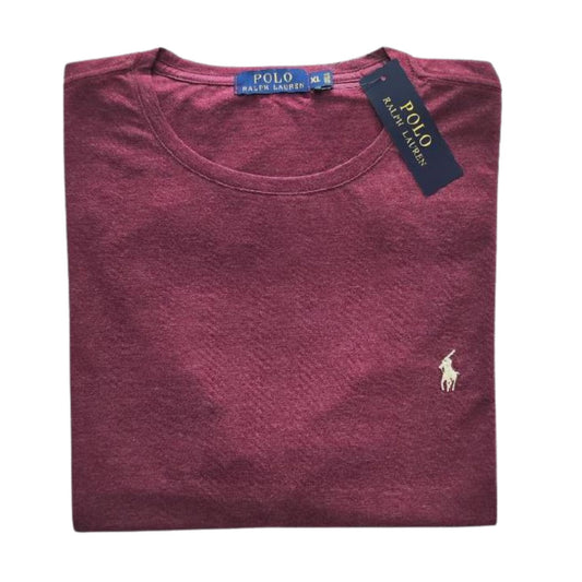 Camiseta  T - Shirt cuello redondo manga corta Vino Jaspe Ralph Lauren