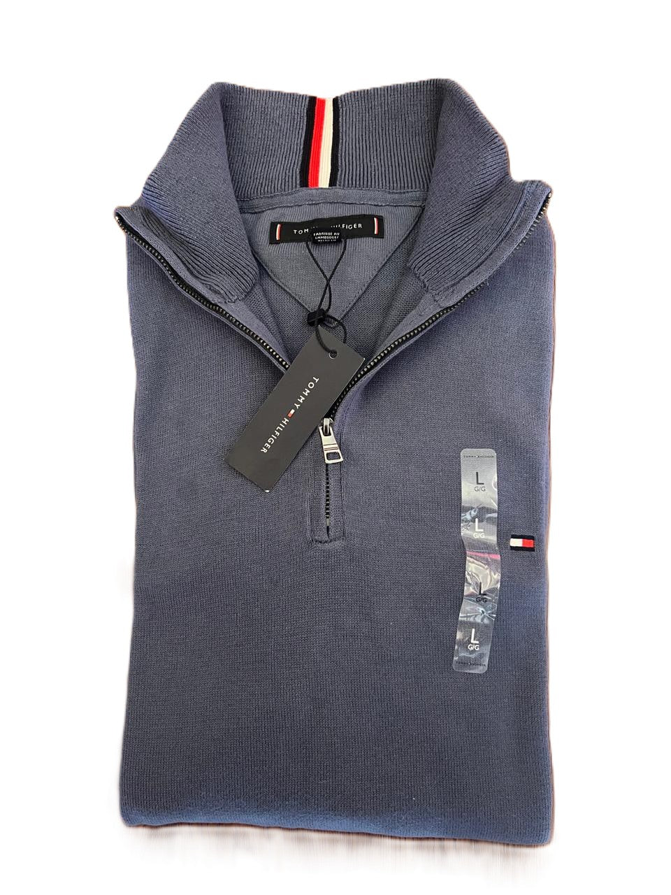 Saco de media cremallera color azul sky de Tommy Hilfiger