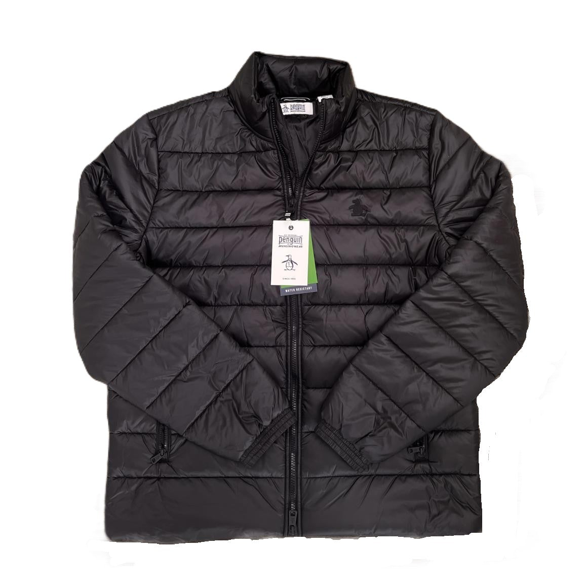 Chaqueta acolchada ligera Original Penguin Negro brillante