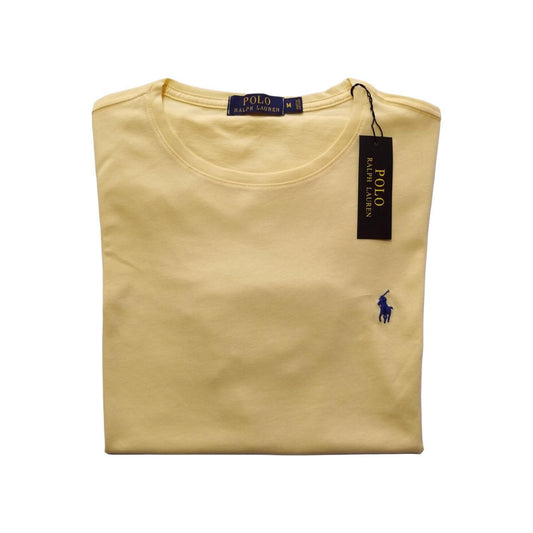 Camiseta cuello redondo manga corta color amarillo Ralph Lauren