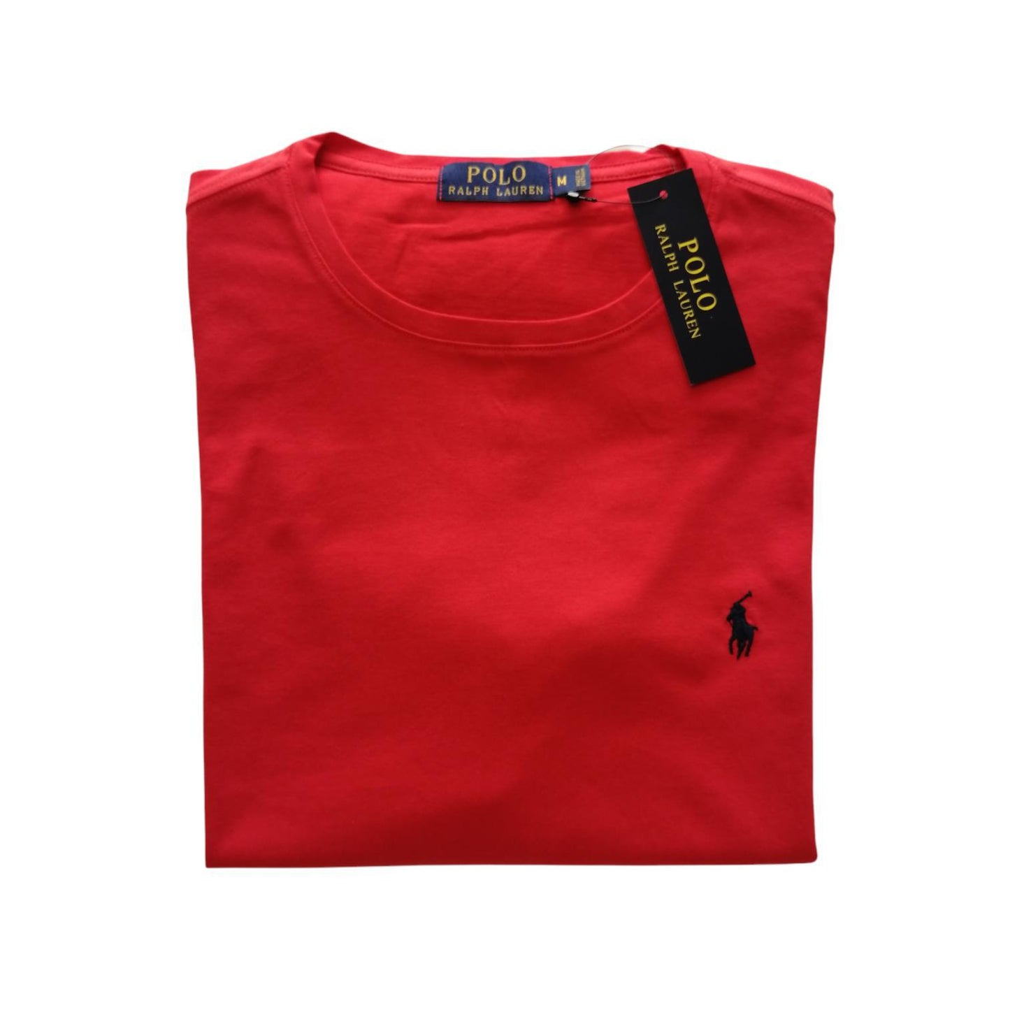 Camiseta cuello redondo manga corta color rojo Ralph Lauren