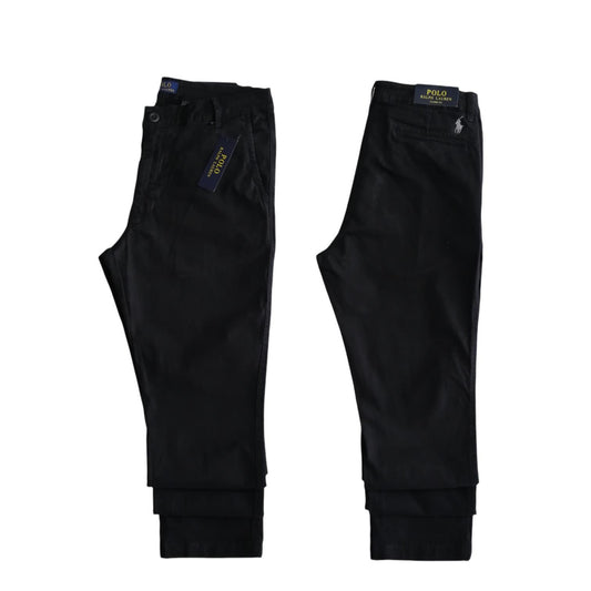 Pantalón stretch straight fit color negro Polo Ralph Lauren