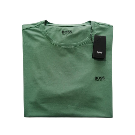 Camiseta cuello redondo manga corta color verde Hugo Boss
