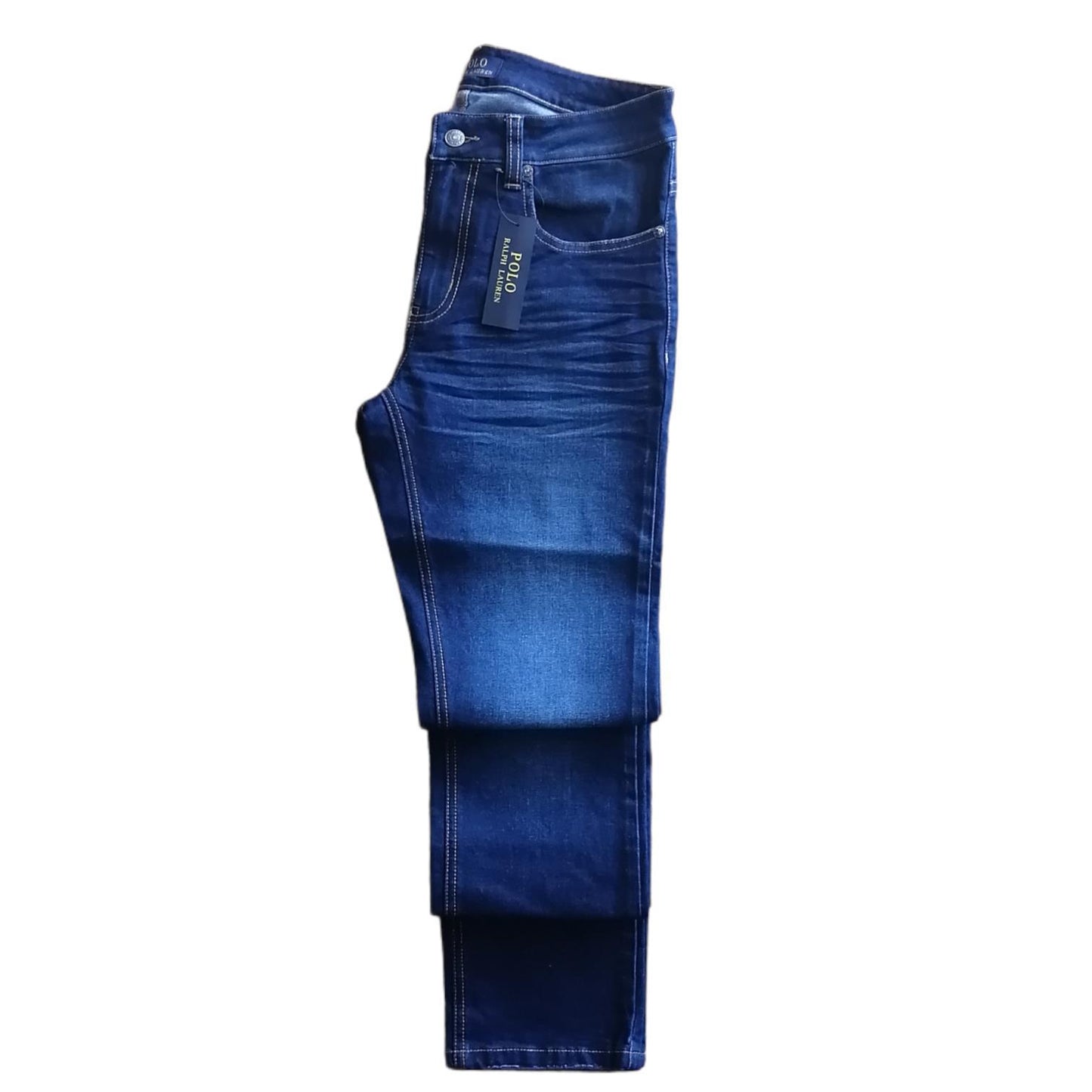 Pantalón jean slim stretch middle blue